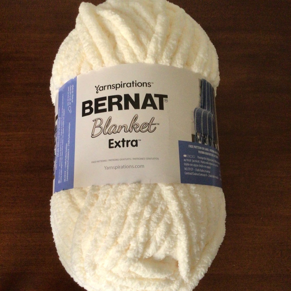5 Bernat blanket extra yarn